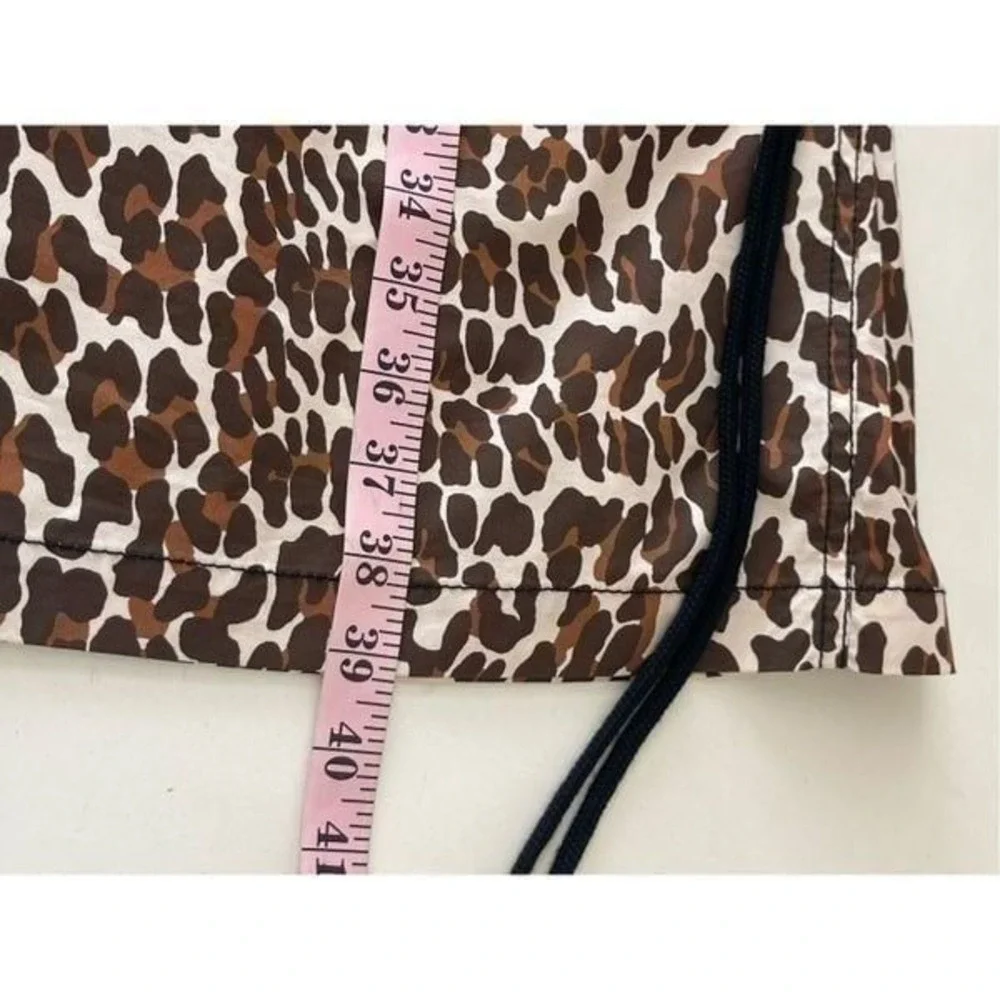 Tory Burch‎ Reva leopard print cotton poplin shirtdress size 14 NJ